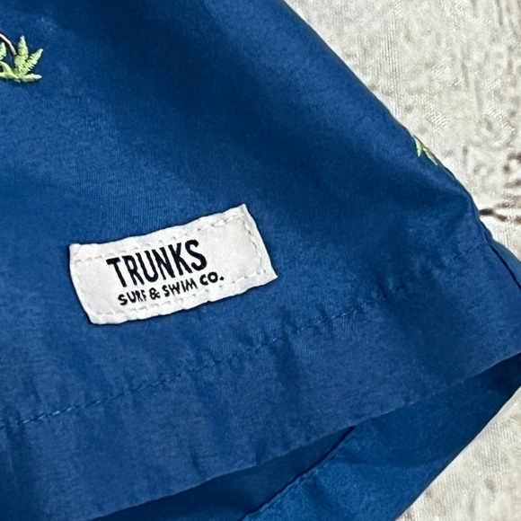 Trunks Surf & Swim Company Blue Board Shorts Swim Trunks Mens Swimsuit - Picture 5 of 6